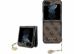 Pouzdro Guess  GUHCZF5GF4GBR pevné pouzdro na Samsung Galaxy Z Flip 5 4G Charms Collection hnědé