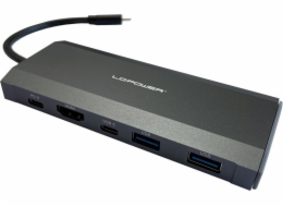 LC-Power USB-C stanice/replikátor s M.2 SSD (LC-HUB-C-MULTI-7-M2)