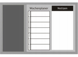 Zeller nástěnka WOCHENPLANER, 3v1, 60x40 cm, ZELLER