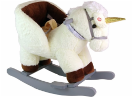 LeanToys Houpací kůň Rocker White Unicorn