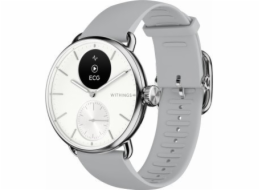 Withings Smartwatch Withings Scanwatch 2 - hodinky s funkcí EKG, měřením tepu a SPO2, dále měřením fyzické aktivity a spánku (38mm, bílá)