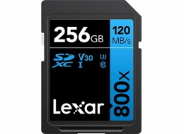 Karta Lexar 800X Pro SDXC 256 GB Class 10 UHS-I/U3 V30 (LSD0800P256G-BNNNG)