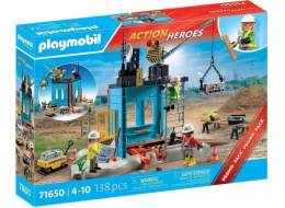 PLAYMOBIL 71650 Action Heroes staveniště, stavebnice