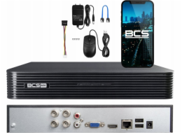 BCS rekordér AHD, HD-CVI, HD-TVI, CVBS, TCP/IP BCS-B-XVR0401(2.0) 4 KANÁLY BCS ZÁKLADNÍ