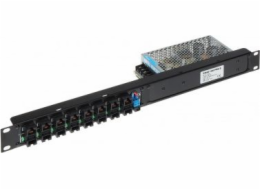 Delta PATCH PANEL 8-PORTOVÝ serverový zdroj s ZR48-158/POE-8 48V DC 3,3A NAPÁJENÍM