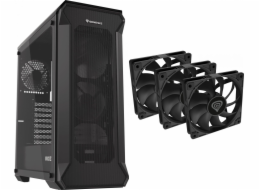 Pouzdro Genesis Irid 505 V2 MIDI TOWER (NPC-1517) + 3 balení Oxal 120 ventilátorů Black (NGF-2043)