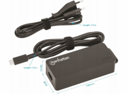 Manhattan Napájení MANHATTAN USB-C Laptop-Netzteil 65 W černý napájecí zdroj pro notebook