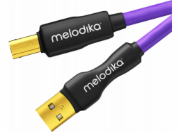 Melodika  MDUAB30 Purple USB 2.0 typ AB kabel, včetně: pro DAC/zařízení lékařské / plotry - 3m