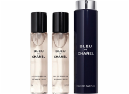 Chanel  Bleu De Chanel Eau de Parfum 60ml. EDP Travel sprej a dvě náplně 3x20ml.