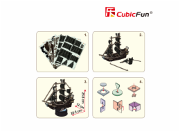 CubicFun - Puzzle 3D Queen Anne s Revenge 100 dílků