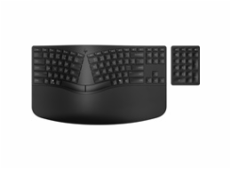 HP 960 Black Ergonomic Wireless Keyboard - bezdrátová ergonomická klávesnice CZ/SK