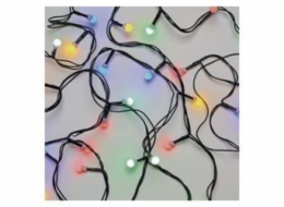 LED vánoční cherry řetěz – kuličky, 20 m, venkovní i vnitřní, multicolor, programy