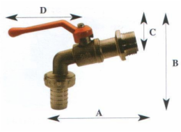 Zahradní baterie TDM Brass, 3/4"