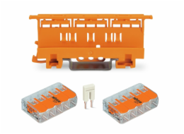Konektory 221-415 (2 ks) s držákem 221-500 a propojkou