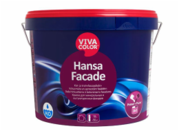 Barva "Hansa Facade LC" pro omítnuté a cihlové fasády; 0,9 l