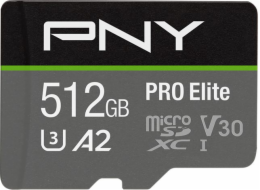 Paměťová karta MicroSDXC Elite 512GB P-SDUX512U3100PRO-GE