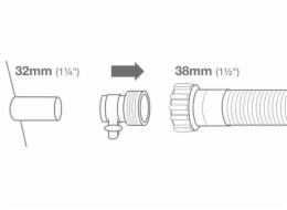 Marimex Adaptér B k propojení bazénů Intex (2 ks) - 29061