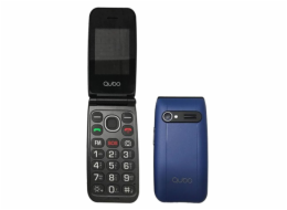 Mobilní telefon QUBO, QUBO NEO NW BL SEN SOS, TLF LCD displej, fotoaparát, bluetooth, tlačítko SOS, USB-C