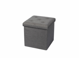 Pouf Domoletti XYF15447BE, šedý, 38 cm x 38 cm x 37,5 cm