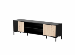 Cama RTV skříň MERCI RTV skříň 180 x 40 x 53,5 cm černá/dub artisan