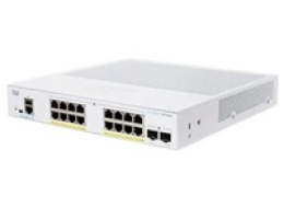 Cisco switch CBS350-16P-2G-UK (16xGbE,2xSFP,16xPoE+,120W,fanless) - REFRESH