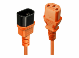 Lindy IEC 13/14 napájecí kabel Orange 2m - 30475