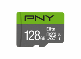 Karta PNY Elite MicroSDXC 128 GB Class 10 UHS-I/U1 A1 V10 (P-SDU128V11100EL-GE)