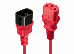 Lindy IEC 13/14 napájecí kabel Červený 1m - 30477