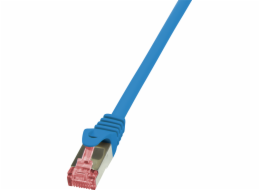 LogiLink Patchcord CAT6, S/FTP, PIMF, 0,25 m, modrý (CQ2016S)