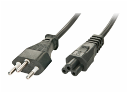 Lindy IEC320-C5f napájecí kabel, černý 2m (30412)