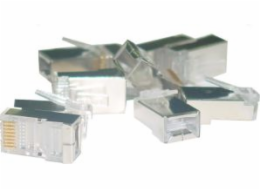 Digitus RJ45 zástrčka cat.5e obrazovka. 8P8C univerzální balení po 100 ks. (X-ML-5F-IMP)