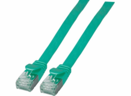 EFB EFB RJ45 Flachpatchkabel U/FTP, Cat.6A, PVC, 1m, zelená