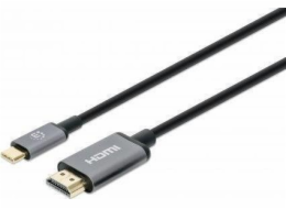 Manhattan USB-C – HDMI kabel 1 m černý (153591)