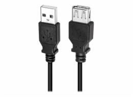 LogiLink USB-A - USB-A kabel USB 2 m černý (CU0010B)