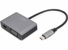 Systém přenosu AV signálu Digitus 0,2M ADAPTÉR USB-C-MINIDP+VGA 0,2M ADAPTÉR USB-C-MINIDP+VGA