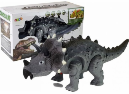 LeanToys Dinosaur Triceratops Figurální šedý (7188) na baterie