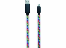 USB 2GO USB-A - microUSB kabel 1 m vícebarevný (797145)