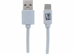 USB 2GO USB-A - USB-C kabel 1 m Bílá (795925)