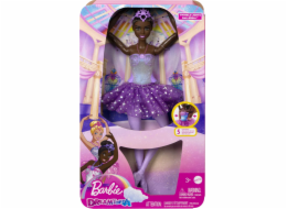 Panenka Barbie Mattel Ballerina Magic Lights Brunette HLC26