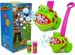 LeanToys Bubble Machine Frog s růžovou rukojetí Music of Light