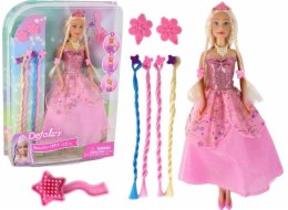 Vlasové doplňky pro panenku LeanToys Pink Lucy Princess