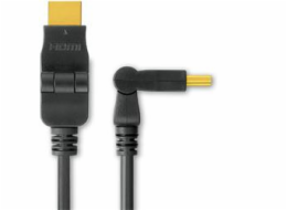 PremiumCord Kabel HDMI A - HDMI A M/M 15m, rotační