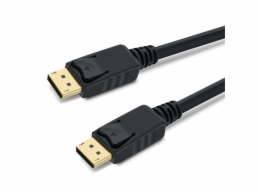 PremiumCord DisplayPort 1.3 přípojný kabel M/M, zlacené konektory, 1m