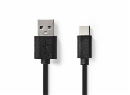 Nedis CCGB60600BK01 USB 2.0, Typ-C Zástrčka - A Zástrčka, 0,1m, černý NEDIS kabel USB 2.0/ zástrčka USB-C - zástrčka USB-A/ černý/ blistr/ 10cm