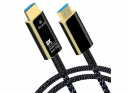 PremiumCord Ultra High Speed HDMI 2.1 optický fiber kabel 8K@60Hz,zlacené 5m