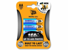 JCB OXI DIGITAL alkalická baterie LR06, blistr 4 ks