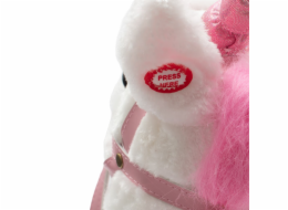 Hobby horse unicorn se zvukem a kolečky Nia Baby Mix white