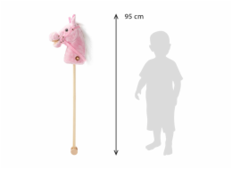 Hobby Horse se zvukem a kolečky Rosie Baby Mix pink