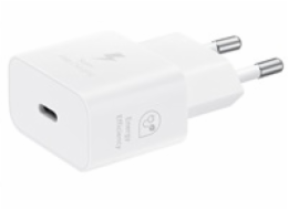 Samsung cestovní nabíječka EP-T2510NWE, GaN Tech, Fast charging, 25W, USB-C, bílá