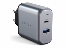 Satechi 30W Dual Port Wall Charger space gray